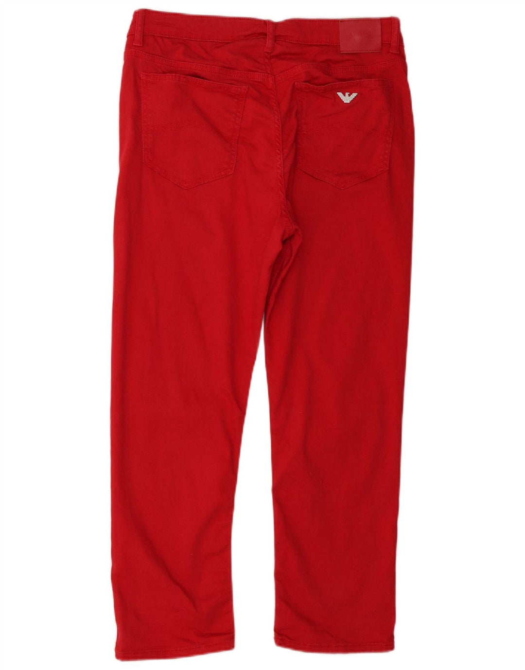 Armani Femme Jean Slim W29 L25 Lyocell Rouge
