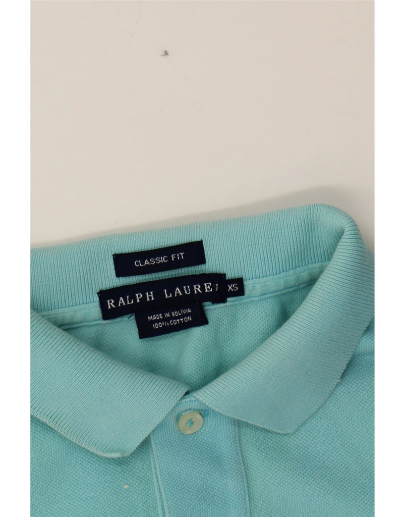 RALPH LAUREN Mens Classic Fit Polo Shirt XS Blue Cotton Vintage Ralph Lauren and Second-Hand Ralph Lauren from Messina Hembry 
