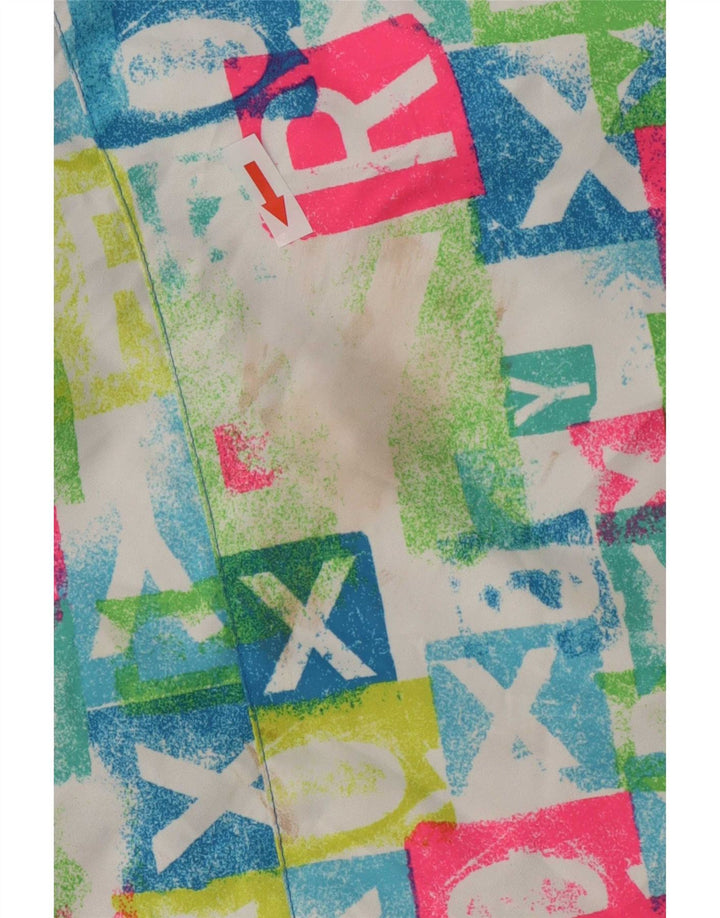 Veste de ski à capuche Roxy pour femme UK 14 Medium Multicolore Géométrique