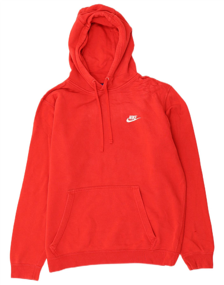 Nike Pull à capuche pour homme en coton rouge Large
