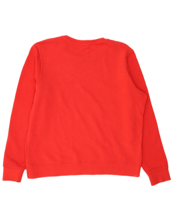 Wrangler Sweat-shirt pour homme en coton rouge Taille L