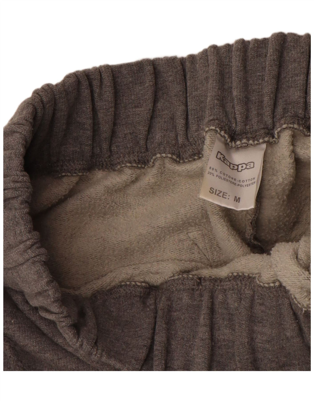 Kappa Pantalon de survêtement pour femme UK 12 Gris moyen Coton