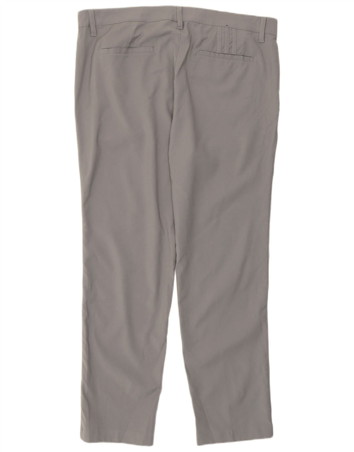 Adidas Pantalon Chino Slim Homme W36 L30 Gris Polyester