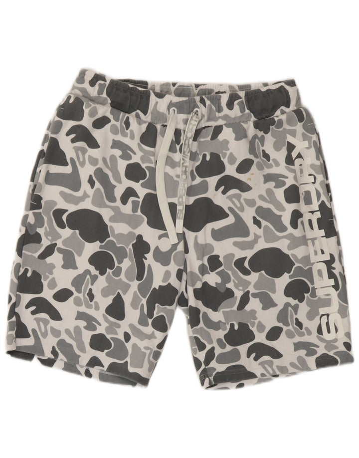 Superdry Short Graphic Sport Homme Gris Moyen Camouflage Coton