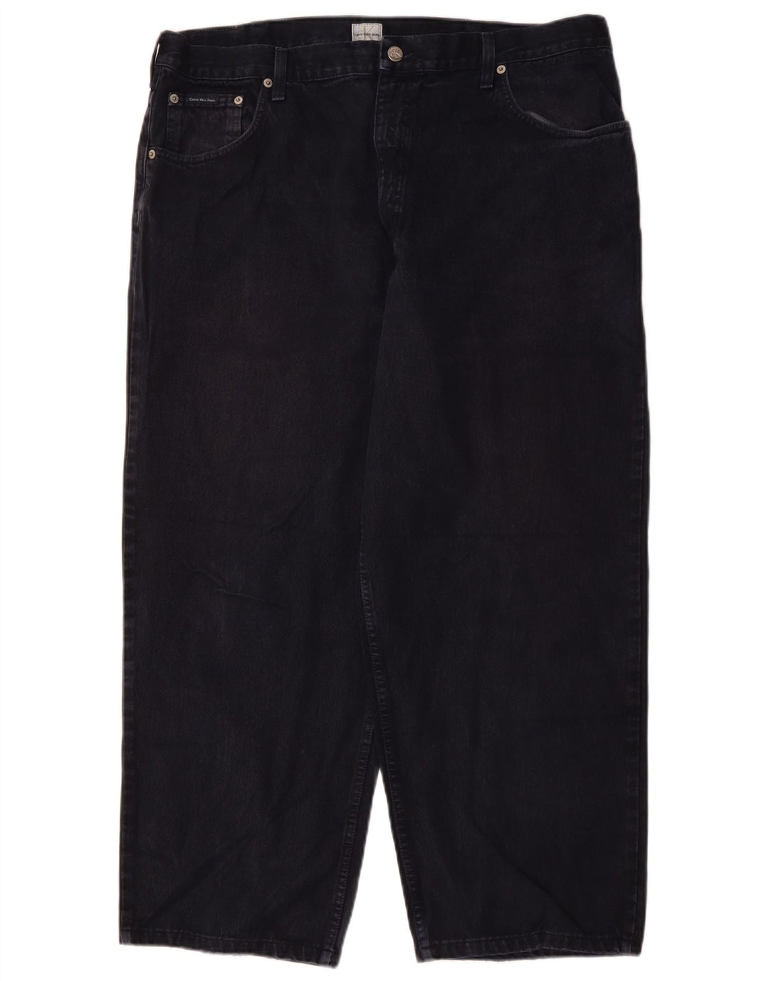 CALVIN KLEIN Jean Loose Homme W40 L27 Bleu Marine Coton