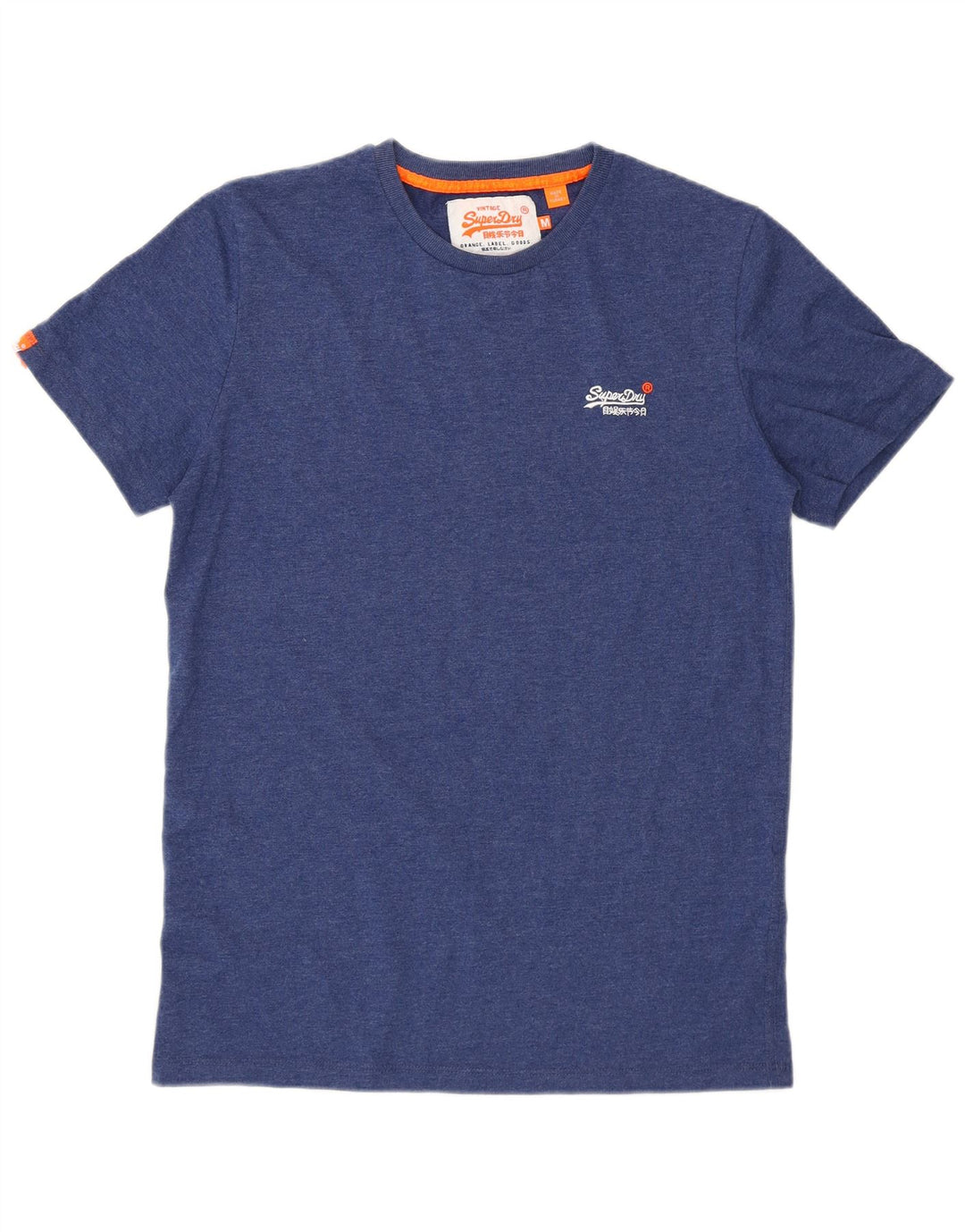 Superdry T-Shirt Homme Bleu Moyen Coton
