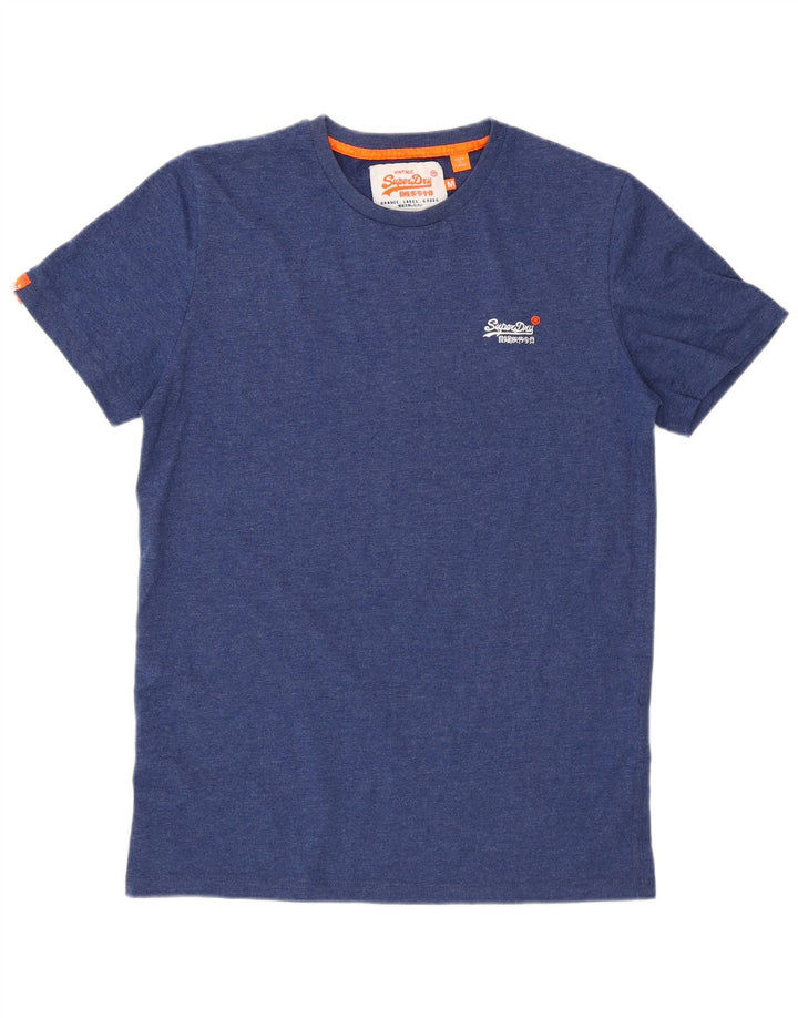Superdry T-Shirt Homme Bleu Moyen Coton