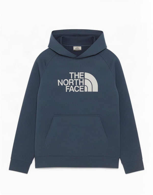 The North Face Boys Graphic Hoodie Jumper 14-15 Years Navy Blue Polyester