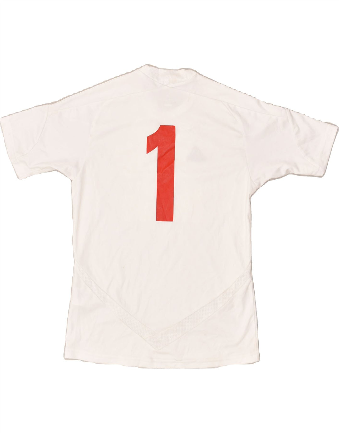 ADIDAS Boys Graphic T-Shirt Top 11-12 Years White Polyester | Vintage Adidas | Thrift | Second-Hand Adidas | Used Clothing | Messina Hembry 