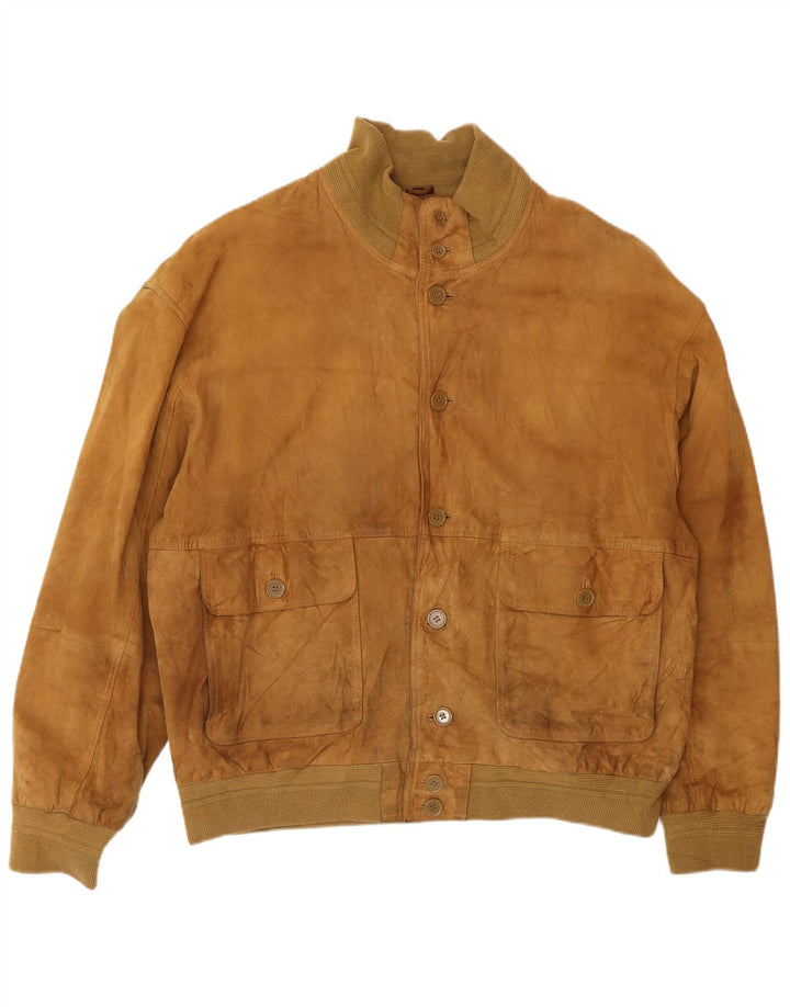 Conbipel Veste en Daim Homme Taille 58 2XL Cuir Beige