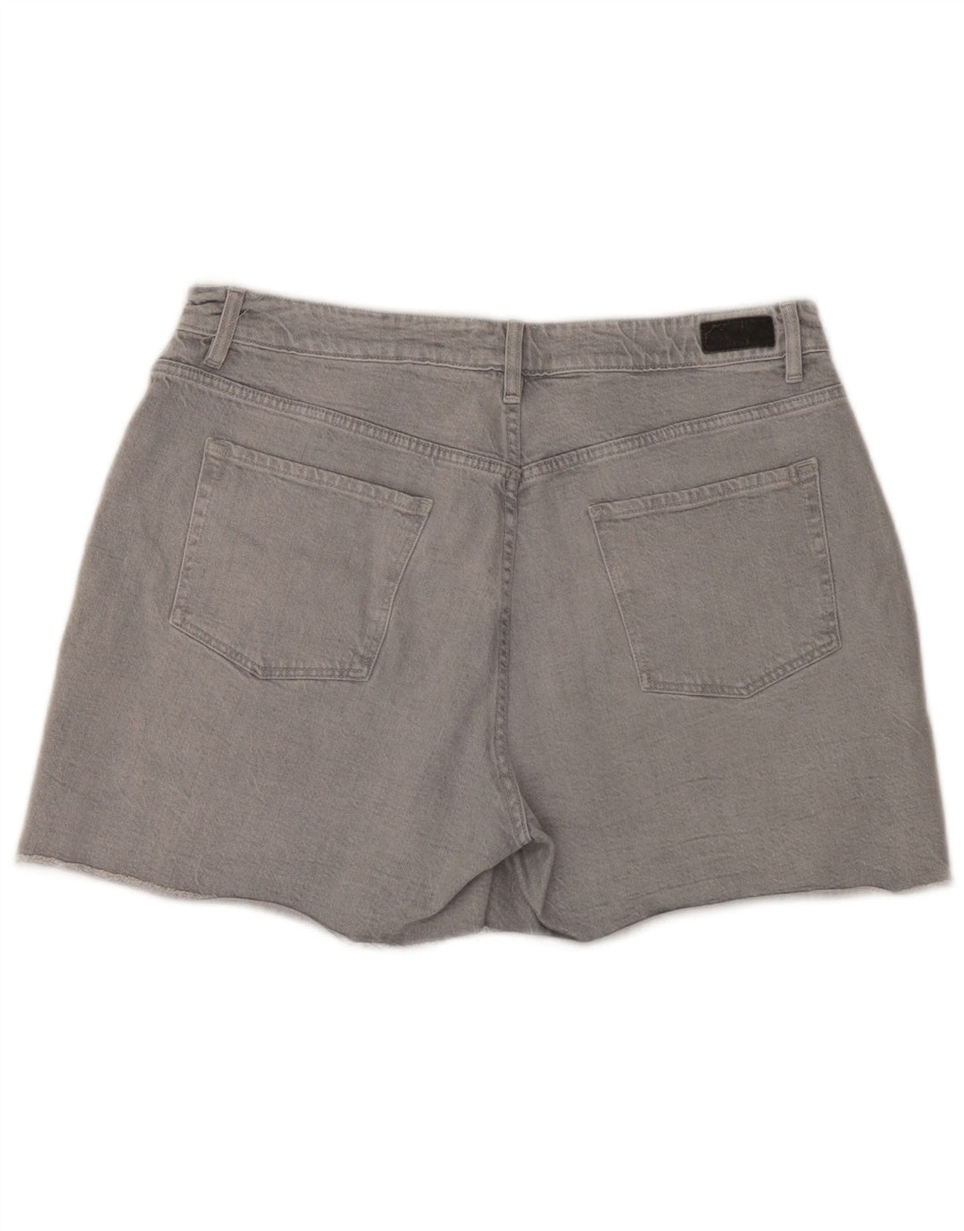 Fat Face Short en jean pour femme UK 16 Large W36 Gris Coton