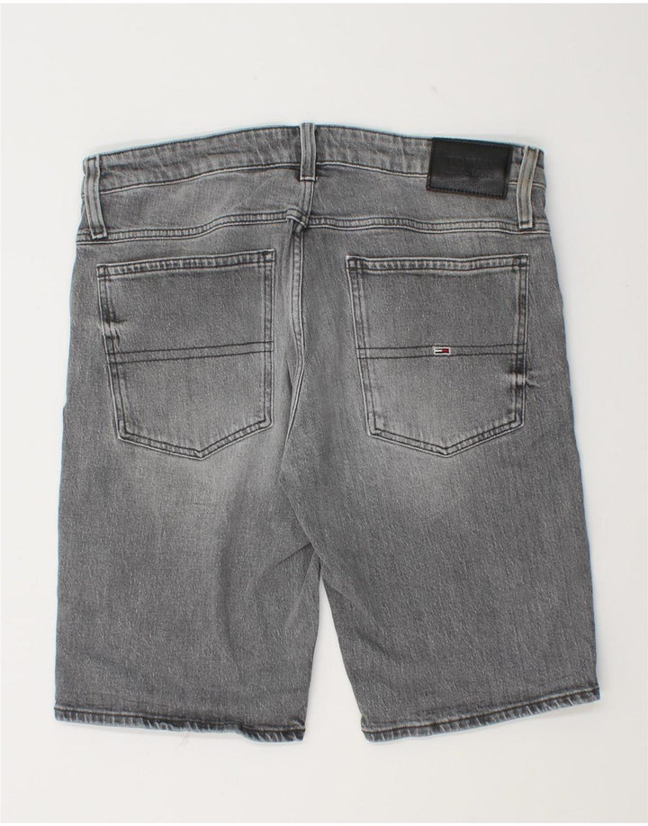 Tommy Hilfiger Short en jean pour homme W36 Large Gris Coton