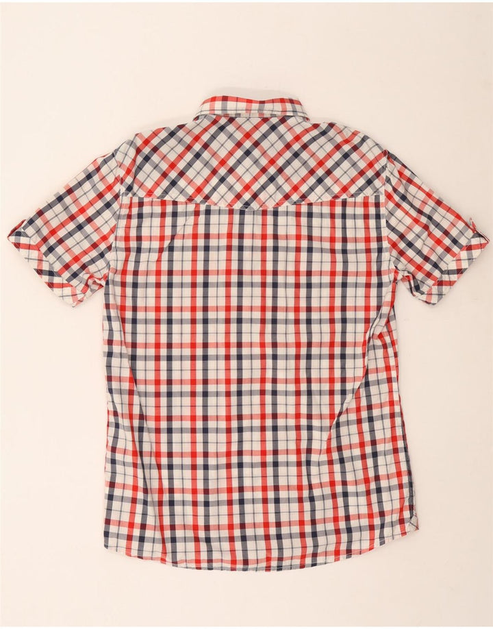 Mustang Chemise à Manches Courtes Homme XL Coton à Carreaux Multicolore