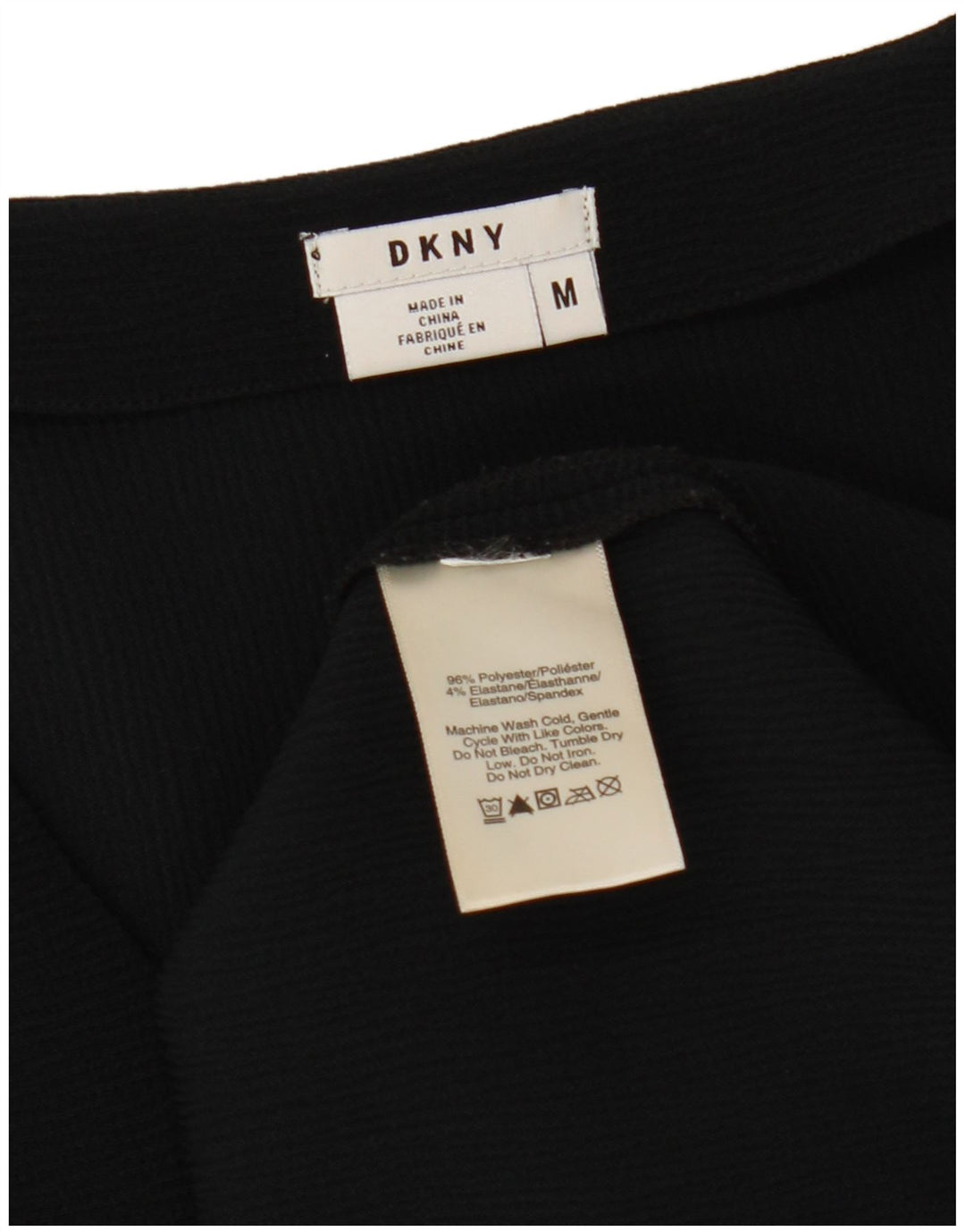 Dkny Haut à manches longues pour femme UK 44 Medium Noir Polyester