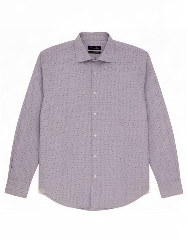 Massimo Dutti Chemise Homme Bleu Moyen Taché