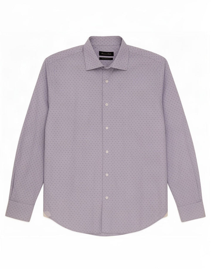 Massimo Dutti Chemise Homme Bleu Moyen Taché