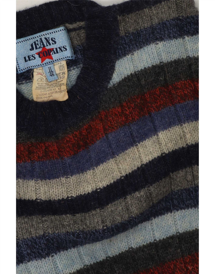 Les Copains Pull col rond homme IT 46 petit rayé multicolore
