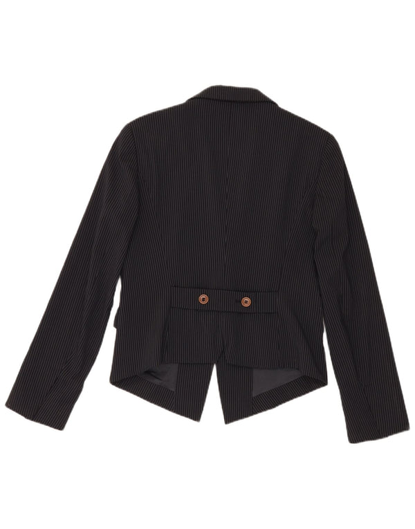Max & Co. Veste blazer à 2 boutons pour femme UK 14 Grandes rayures noires
