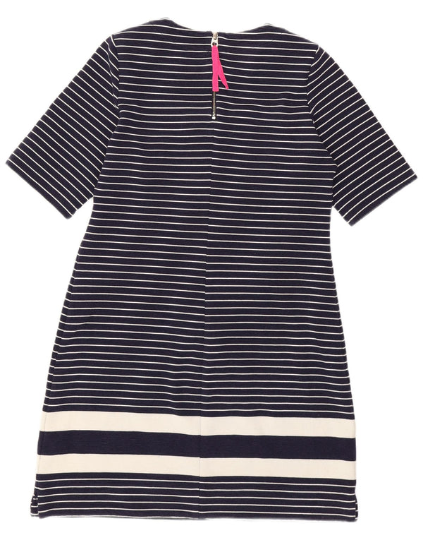 Joules Robe T-Shirt Femme UK 12 Moyen Bleu Marine Rayé Nautique