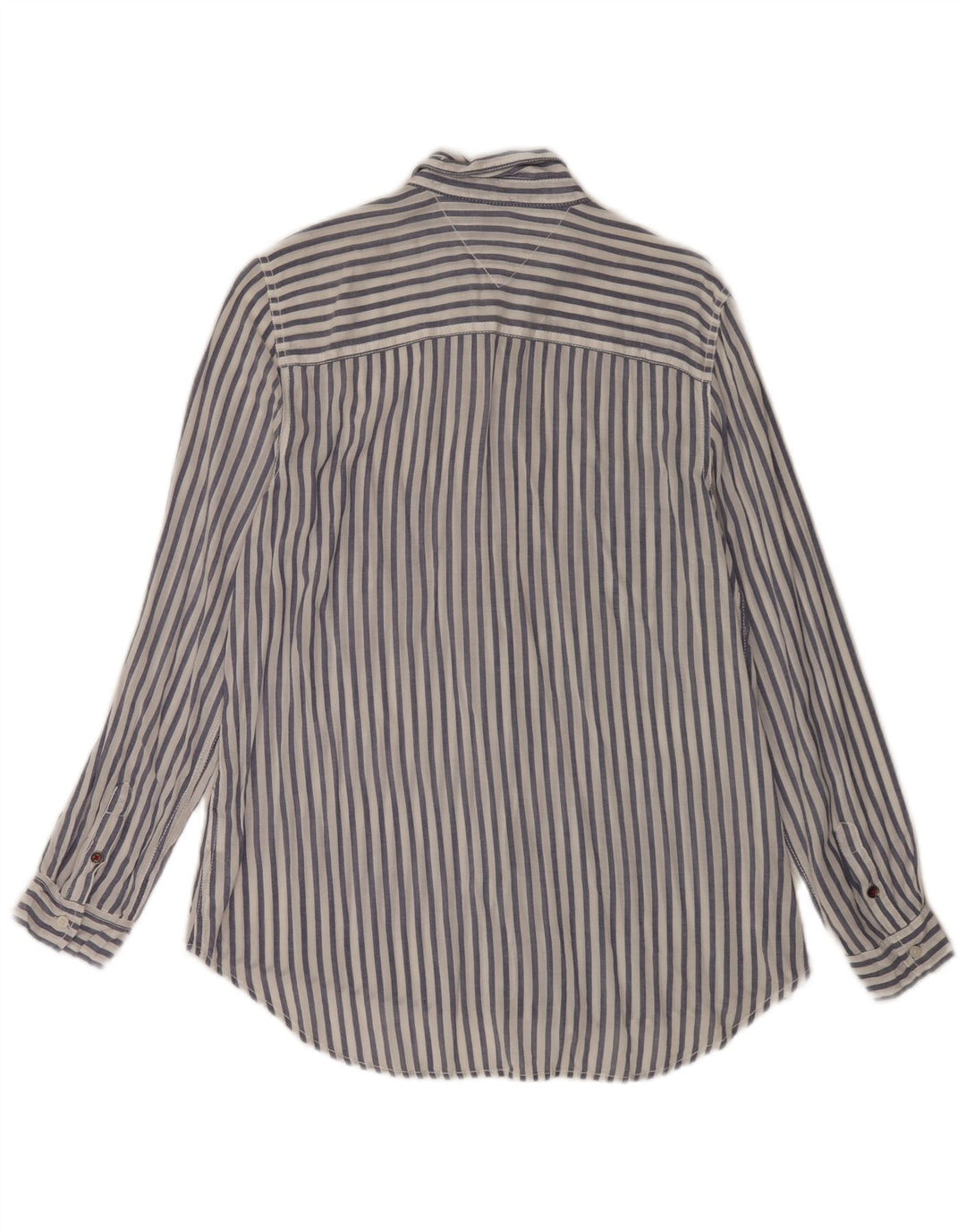 Tommy Hilfiger Chemise Femme UK 14 Medium White Pinstripe Viscose