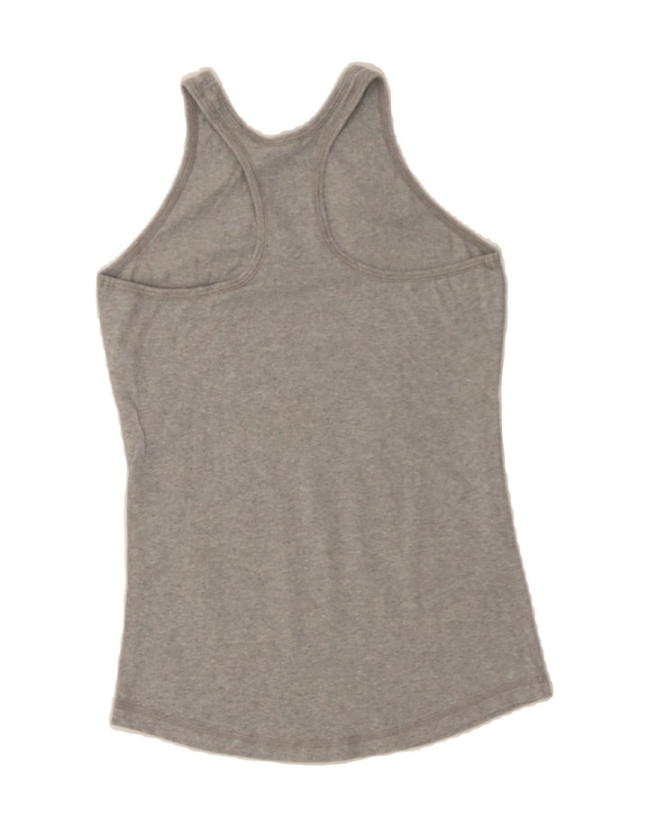 CHAMPION Womens Graphic Vest Top UK 12 Medium Grey Vintage Champion and Second-Hand Champion from Messina Hembry 