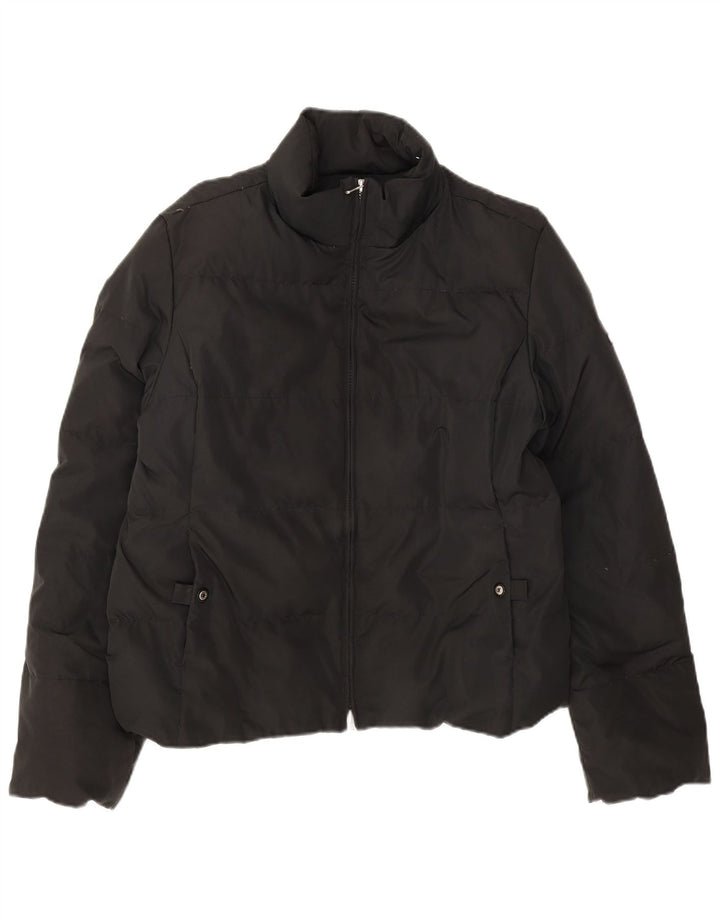 Champion Veste matelassée à capuche pour femme UK 16 Large Noir