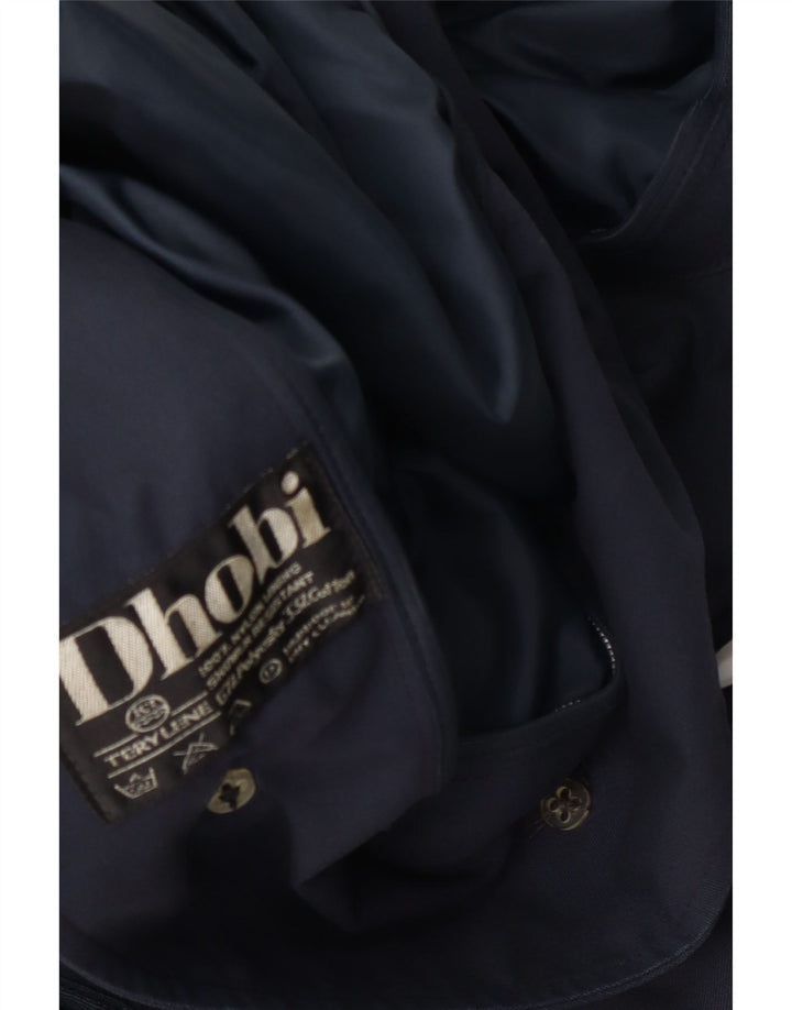 Dhobi Manteau Homme UK 38 Moyen Bleu Marine Polyester