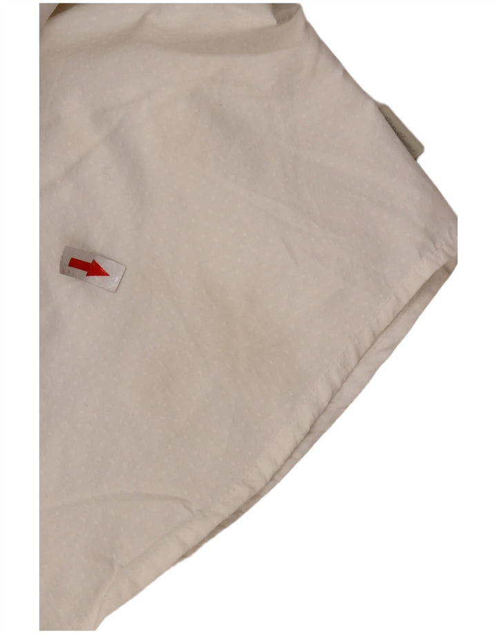 EDDIE BAUER Chemisier pour femme UK 10 Petit nylon tacheté blanc