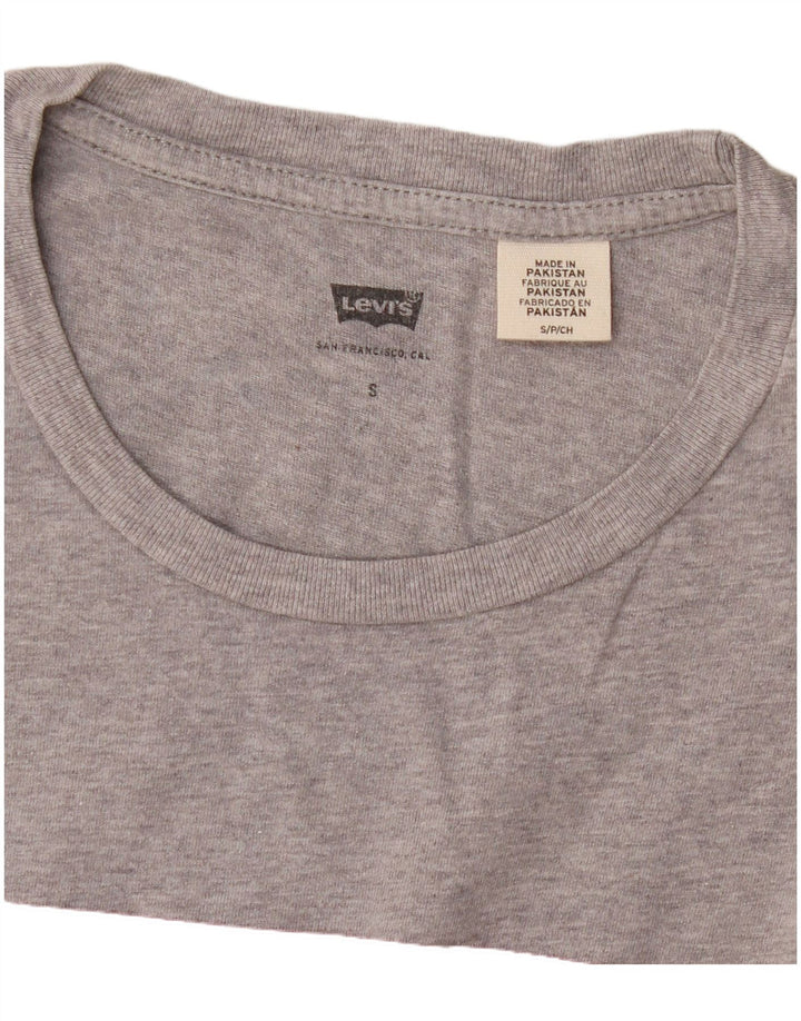 Levi's Tee-Shirt Graphique Homme Small Gris Moucheté