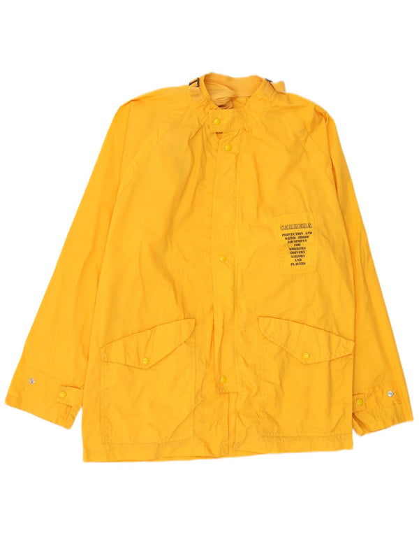 Carrera Veste de pluie graphique pour homme UK 40 Large Jaune Polyamide