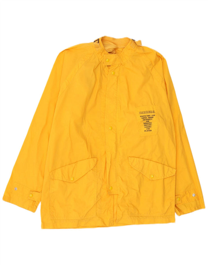 Carrera Veste de pluie graphique pour homme UK 40 Large Jaune Polyamide