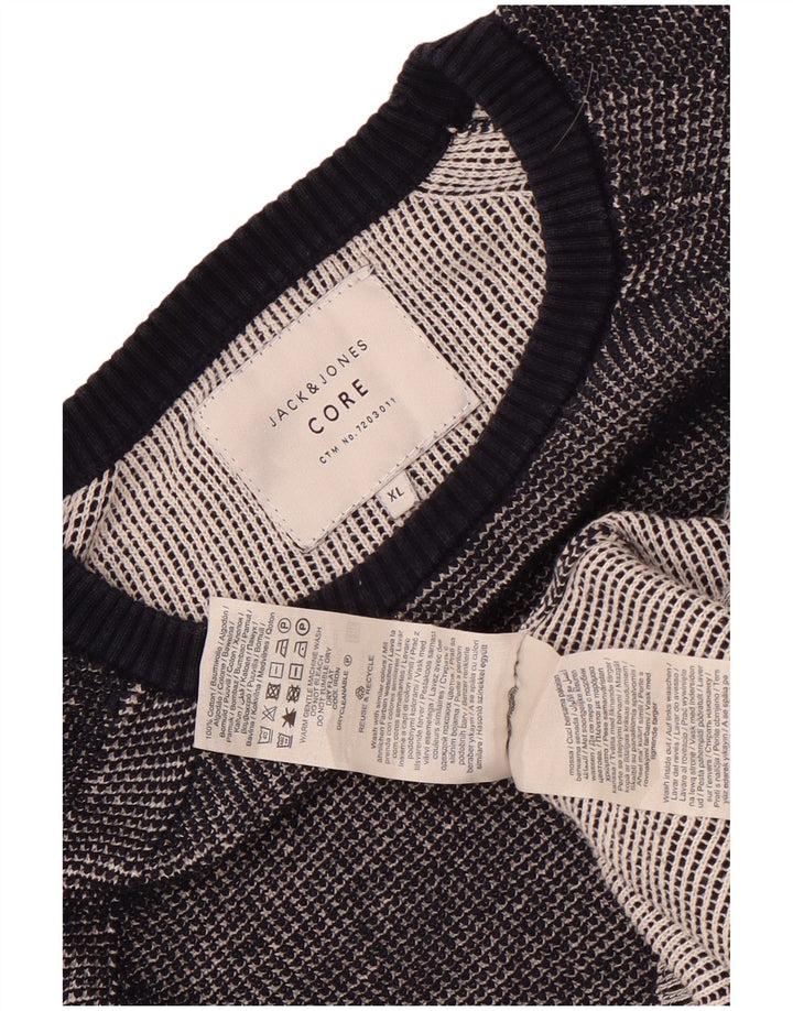 Jack & Jones Pull Col Rond Homme XL Gris Coton