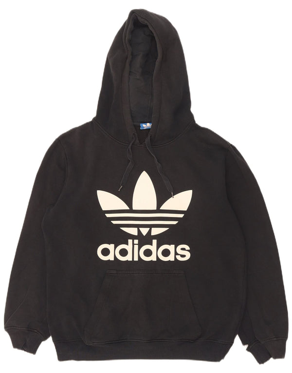 Adidas Pull à capuche graphique pour homme Petit coton noir
