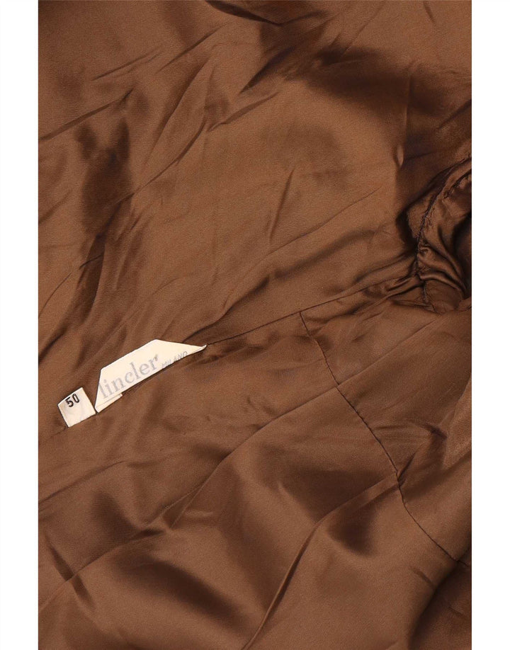 vintage Femme 3 Bouton Blazer Veste IT 50 XL Marron