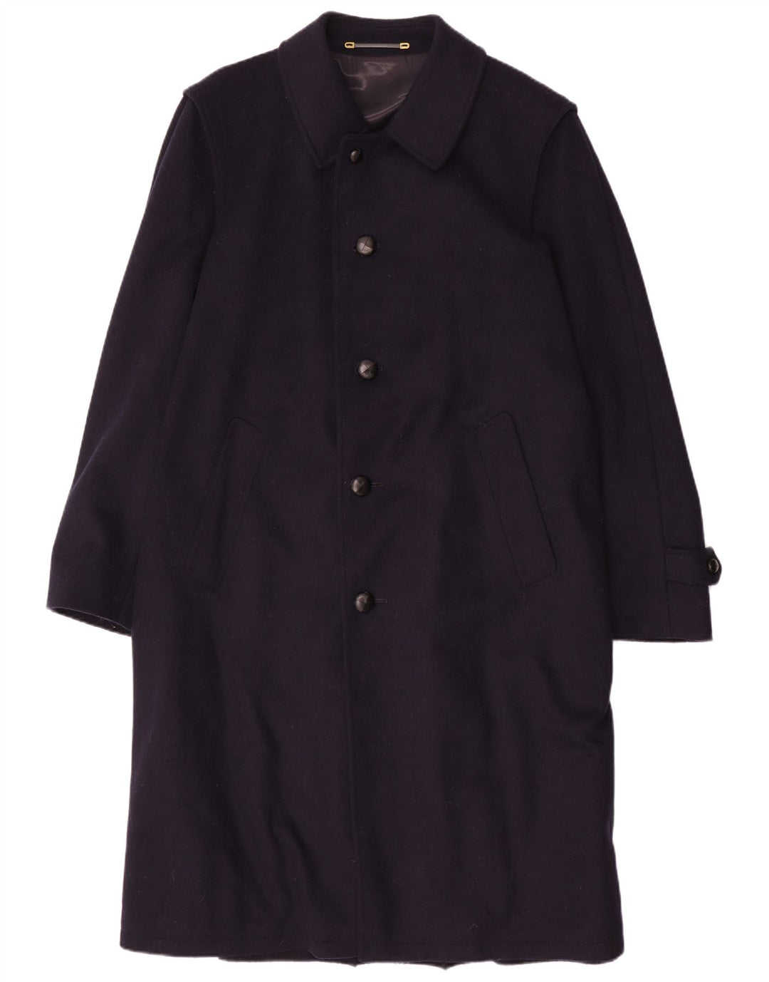 Pischl Manteau Homme EU 50 Grande Laine Bleu Marine