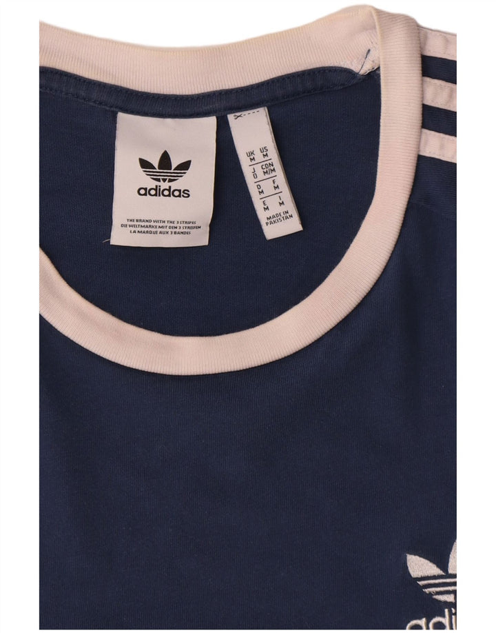 Adidas T-Shirt Homme Top Bleu Marine Moyen Coton