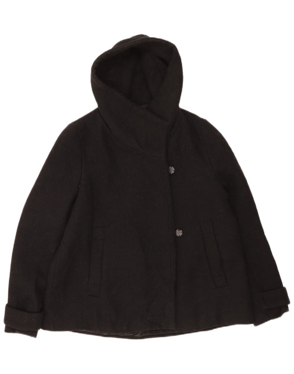 Zara Womens Bomber Jacket UK 14 Medium Noir Polyester