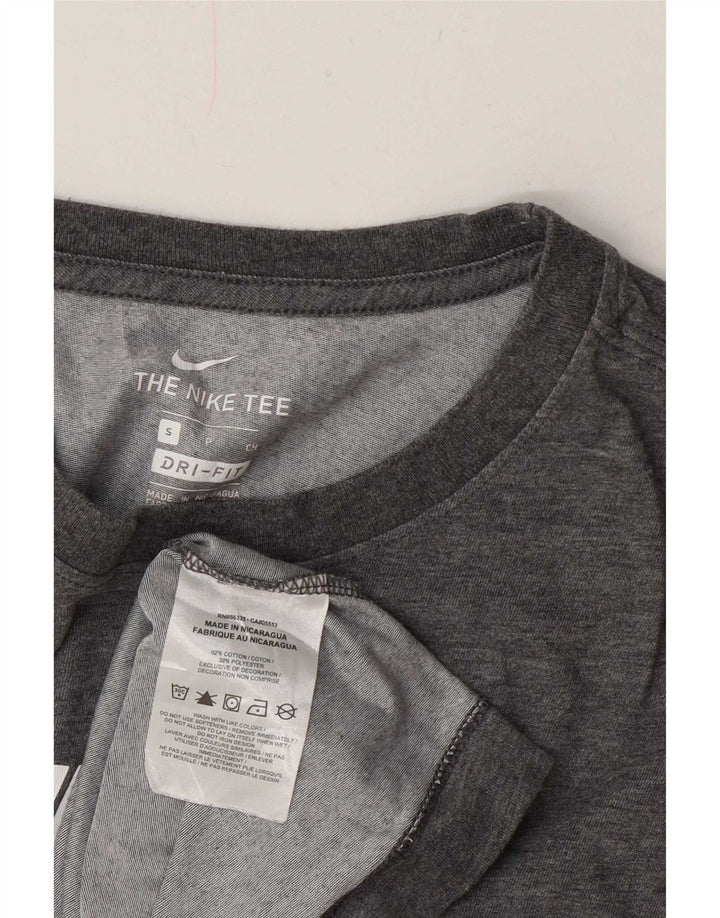 Nike Hommes Dri Fit Graphic T-Shirt Haut Petit Gris Coton