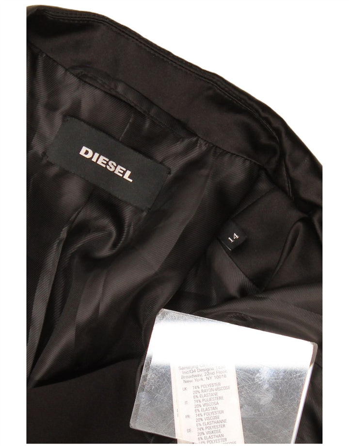 Diesel Veste Blazer 2 Boutons Garçon 13-14 ans Noir Polyester