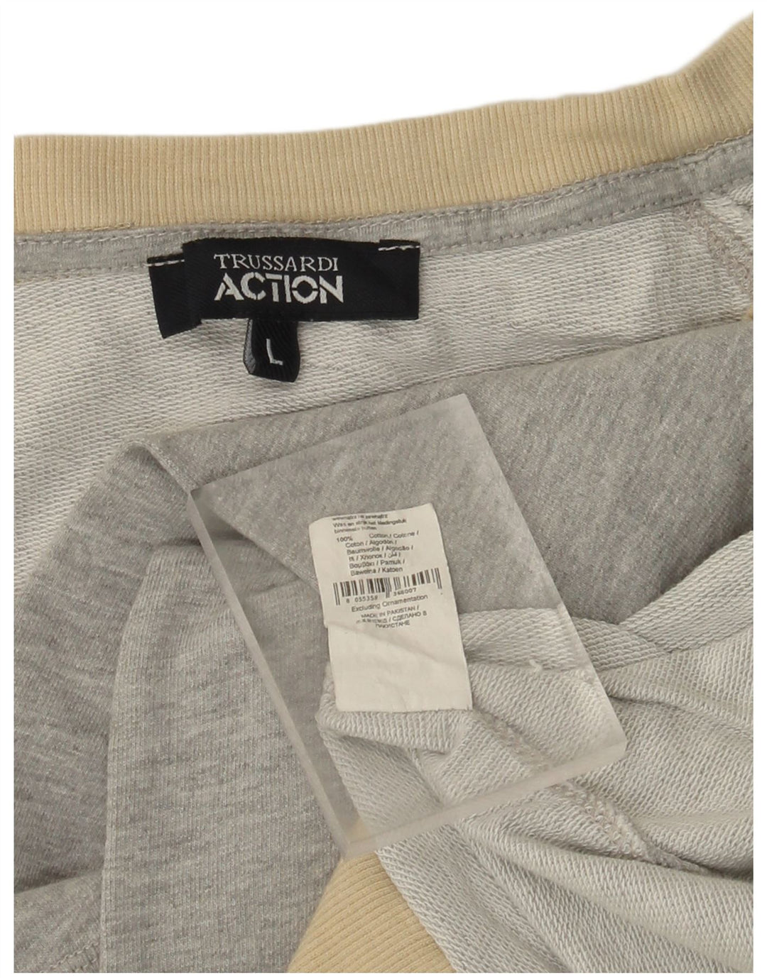 TRUSSARDI Sweat-Shirt Graphique Fille 9-10 Ans Grand Gris Coton