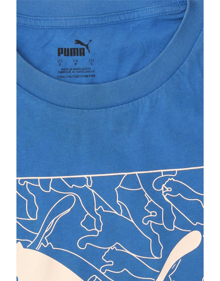 Puma T-Shirt Graphique Homme Petit Bleu