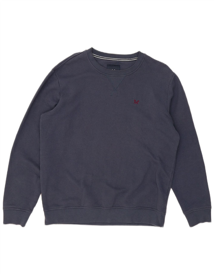 CREW CLOTHING Sweat-Shirt Homme XL Bleu Marine Coton