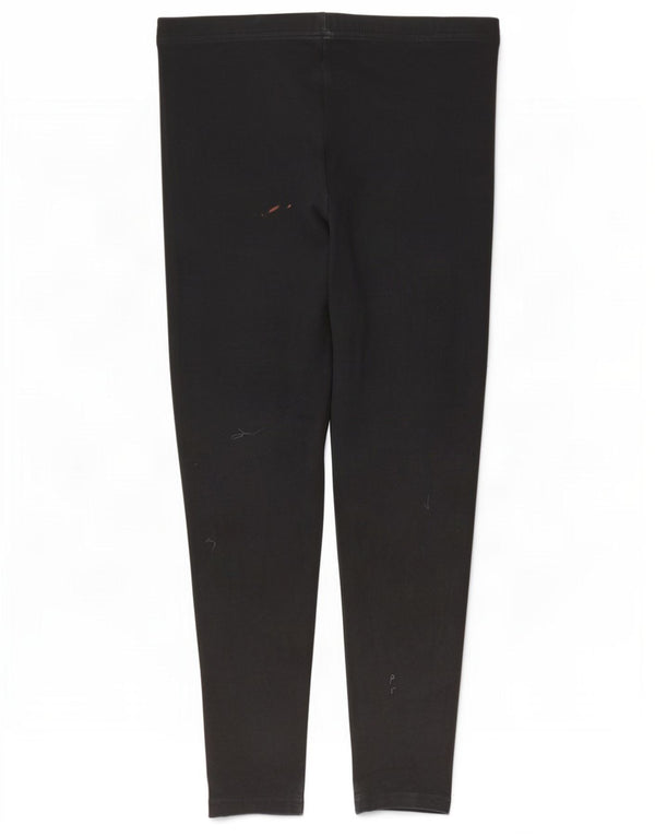 Marks & Spencer Leggings St. Michael pour femme UK 14 Large Noir Coton