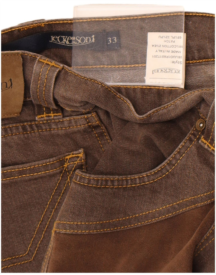 Jeckerson Jean Slim Homme W33 L31 Marron Coton
