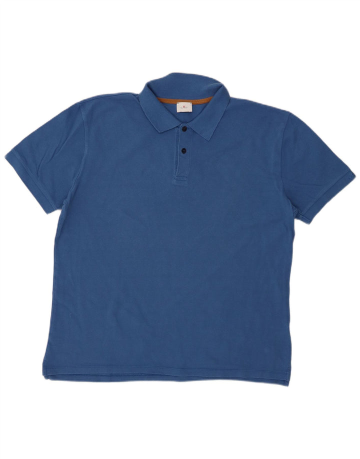 PEUTEREY Polo Garçon 15-16 ans 2XL Bleu Coton