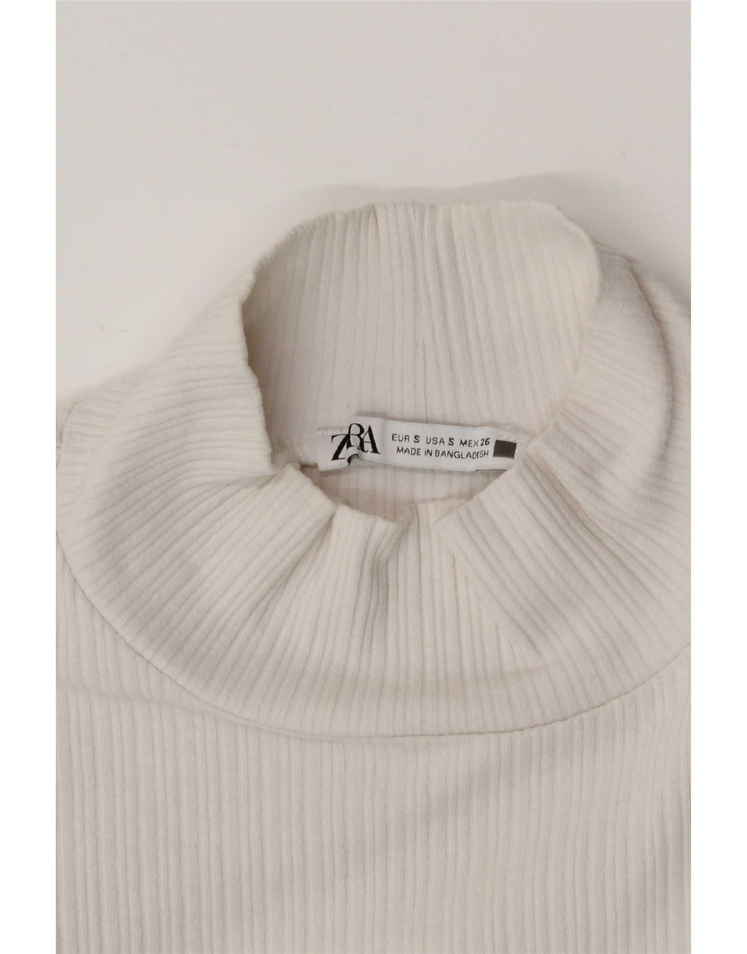 Zara Womens Crop Top UK 8 Petit Blanc