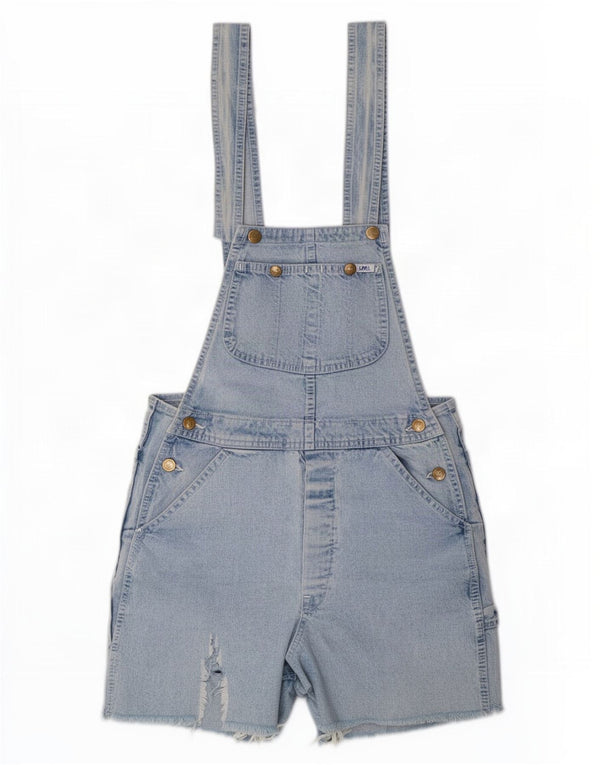 Lee Femme Salopette Denim Short Large W34 Bleu Coton
