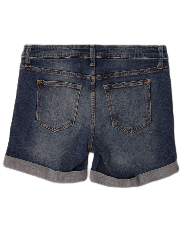 Gap Short en jean pour femme UK 12 Medium W32 Bleu Coton