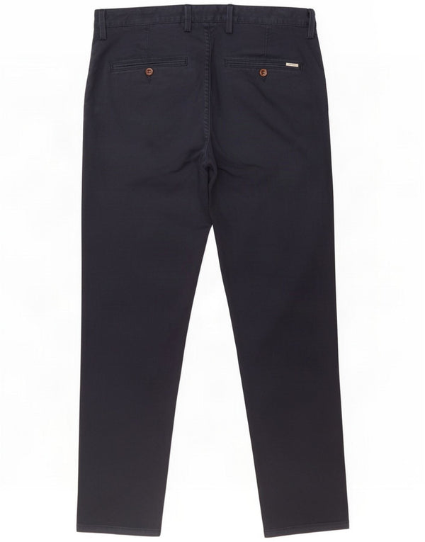 Gant Pantalon Chino Slim Homme W32 L27 Bleu Marine Coton