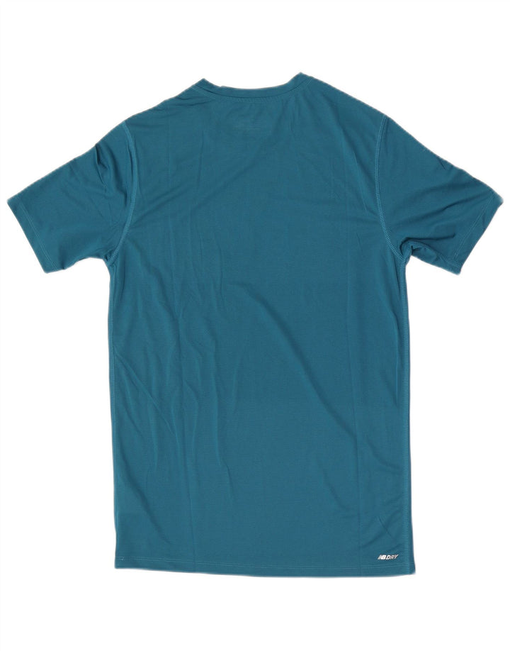 New Balance T-Shirt Graphique Homme Petit Bleu Polyester